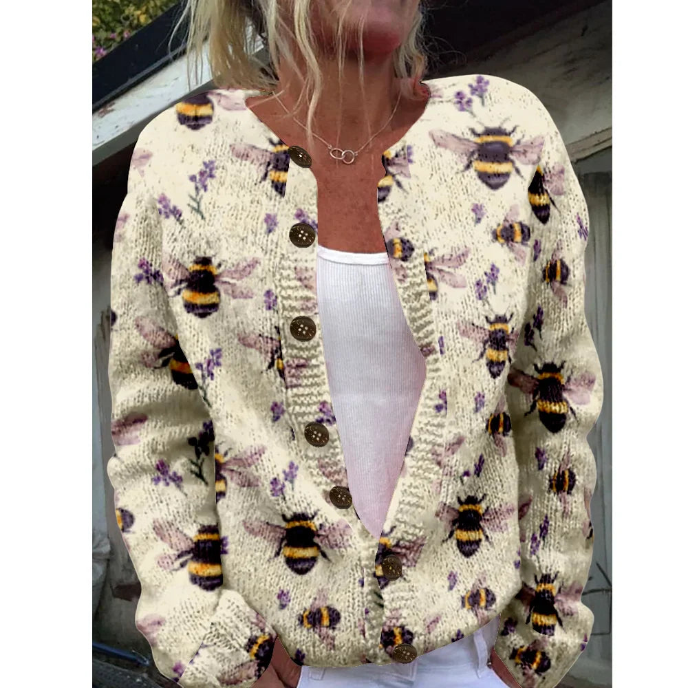 Lotta | Chic cardigan with print