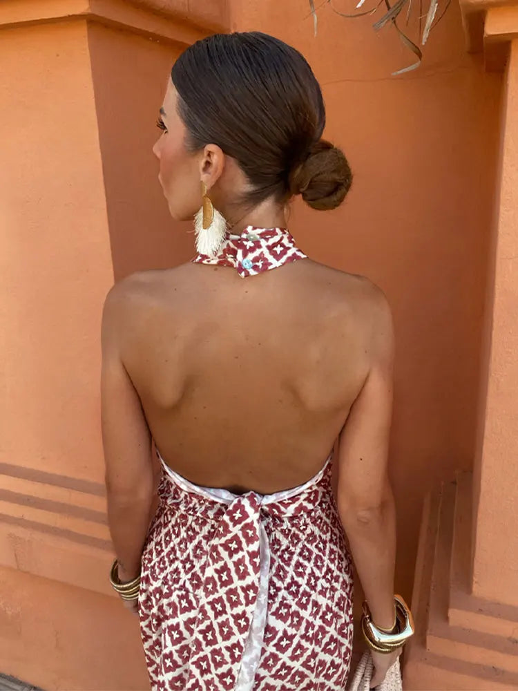 Mickay™ | Elegant Draped Midi Dress with Off-the-Shoulder Design