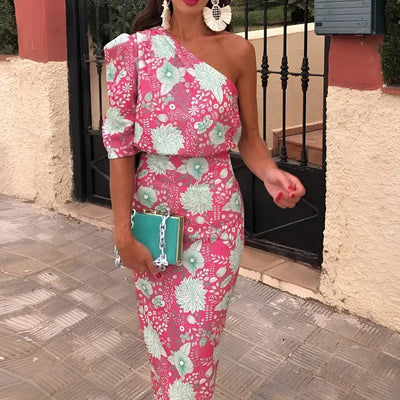 Émilie™ | Long Dress in Print