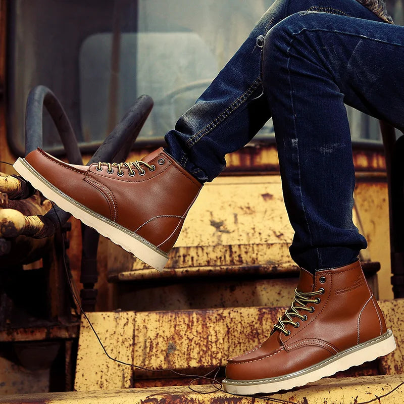 Muller™ – Retro Leather Ankle Boots