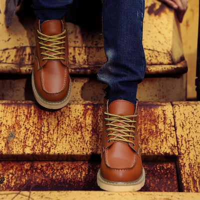 Muller™ – Retro Leather Ankle Boots