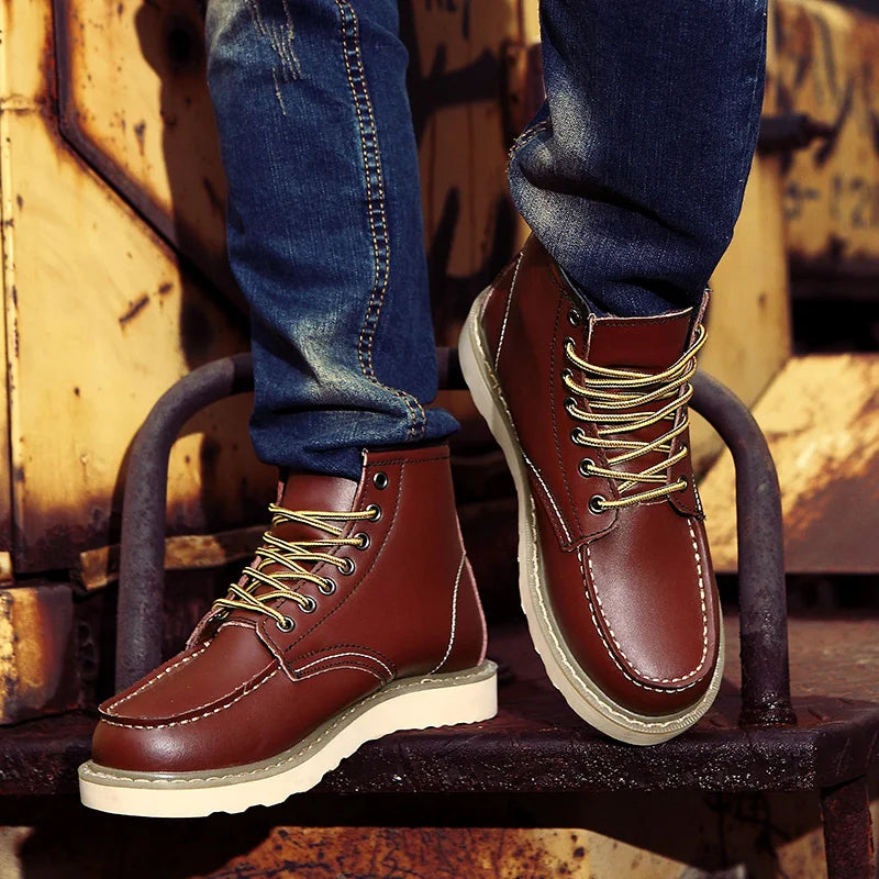 Muller™ – Retro Leather Ankle Boots