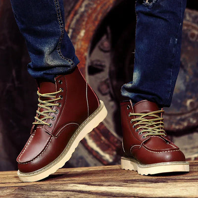 Muller™ – Retro Leather Ankle Boots