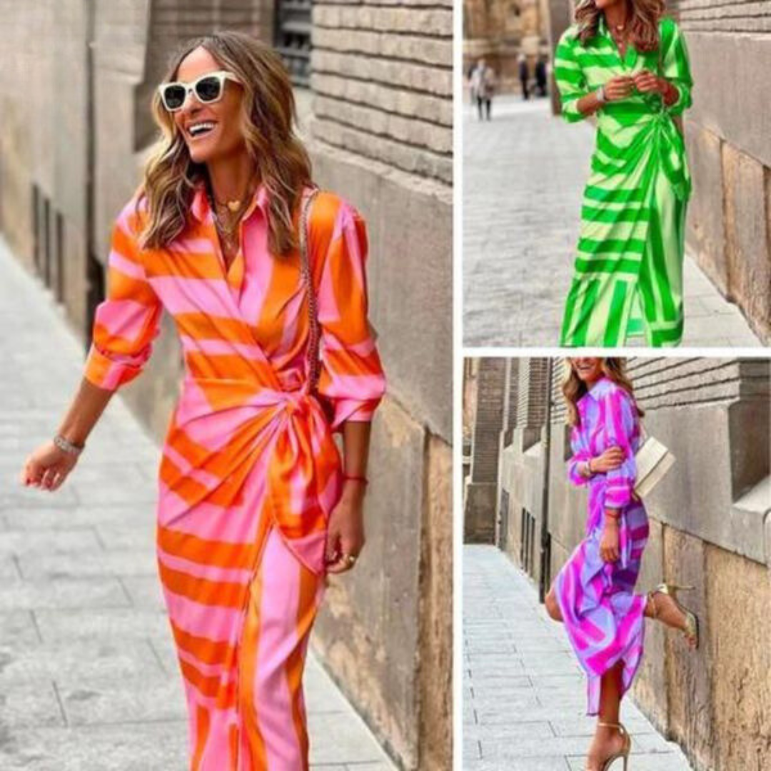 Helmi -| Spring Summer Fashion Print Dress