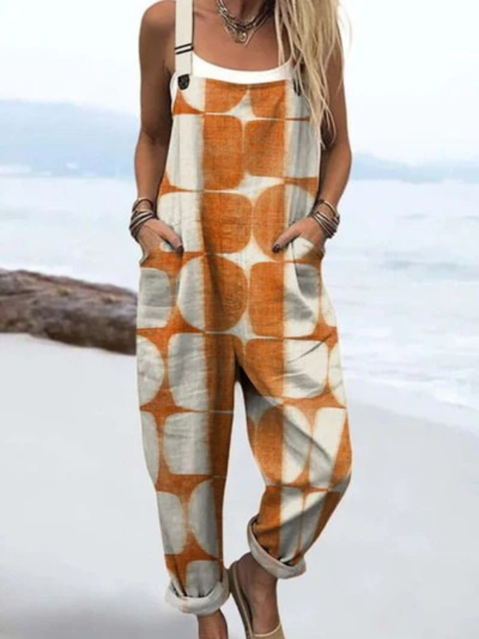 Solea™ – Artistic Cotton Jumpsuit
