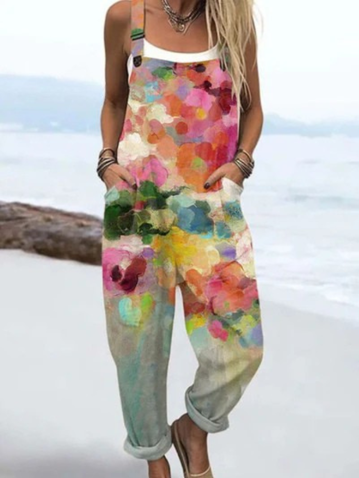 Beatrice™ – Artistic Cotton Jumpsuit