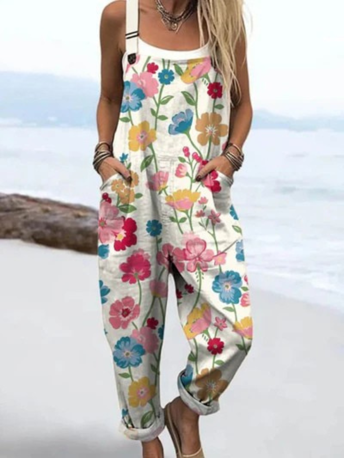 Naomie™ – Artistic Cotton Jumpsuit