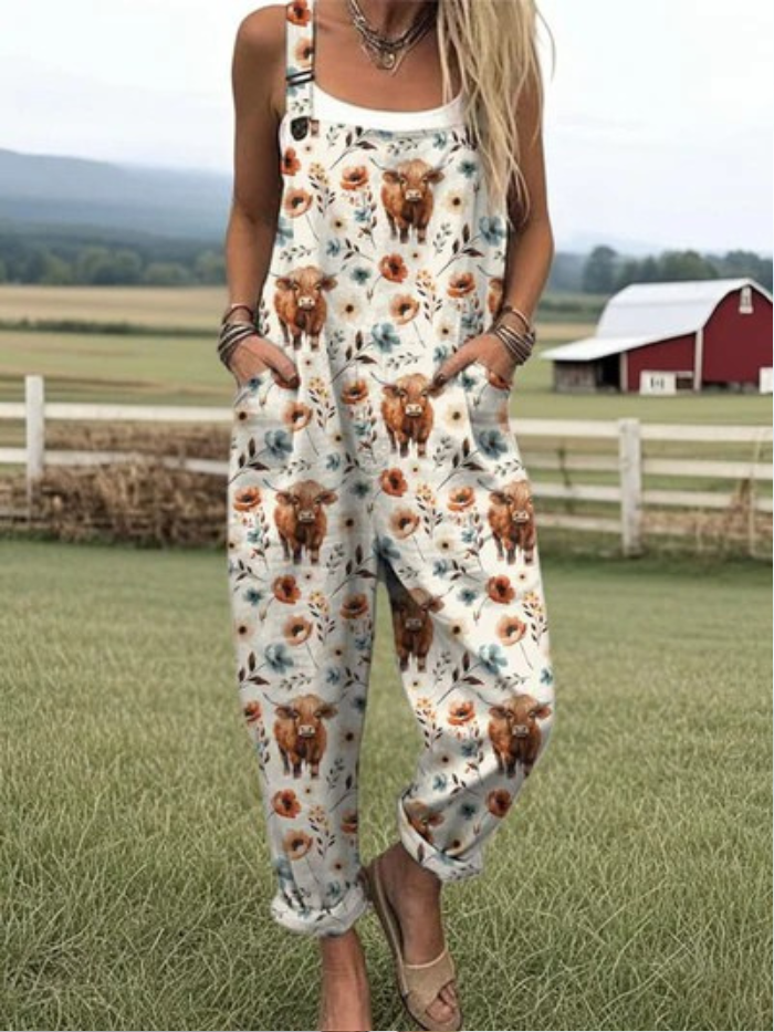 Melany™ – Artistic Cotton Jumpsuit