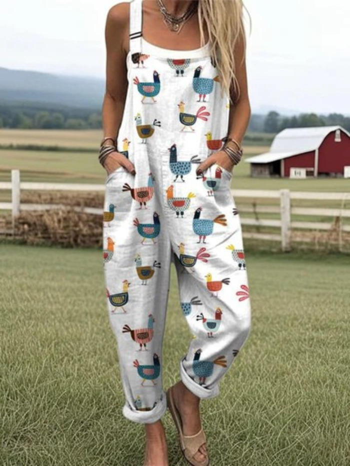 Anita™ – Artistic Cotton Jumpsuit