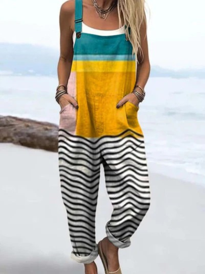 Ilse™ – Artistic Cotton Jumpsuit