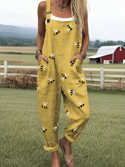 Zerva™ – Artistic Cotton Jumpsuit
