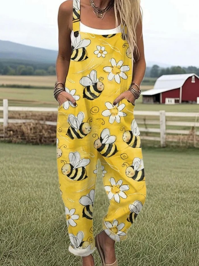Zerva™ – Artistic Cotton Jumpsuit