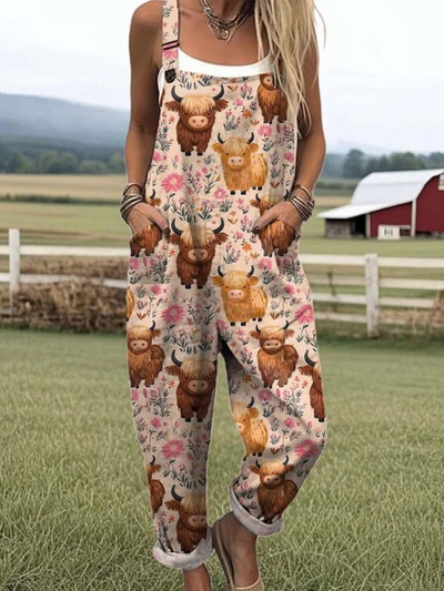 Zerva™ – Artistic Cotton Jumpsuit