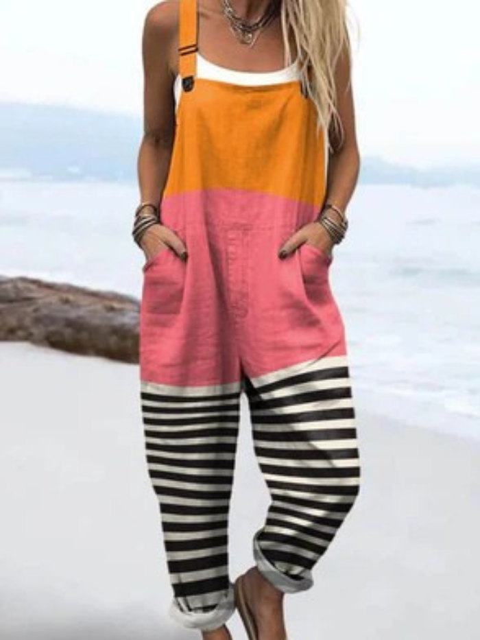 Quinn™ – Artistic Cotton Jumpsuit