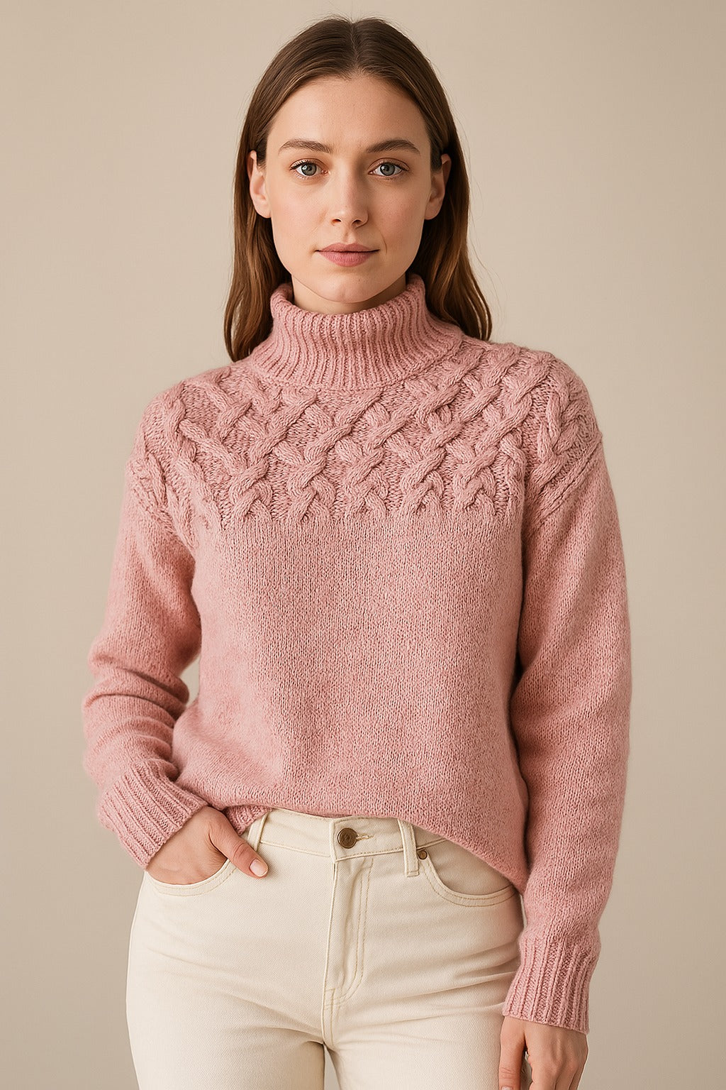 Bridget | Cashmere Roll Neck Sweater
