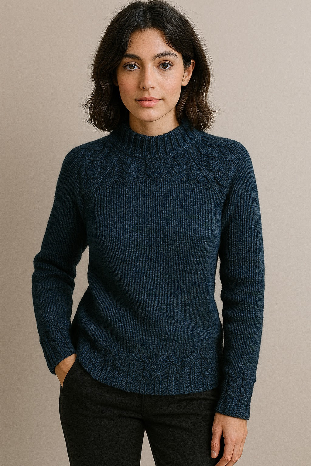Bernadette | Vintage roll-neck sweater