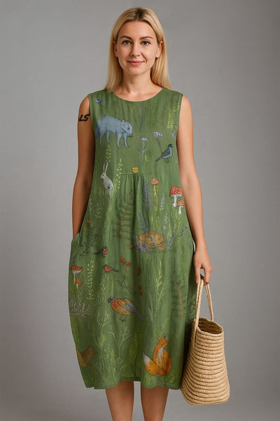 Ninthe | Forest Animals Dress - Limited Edition