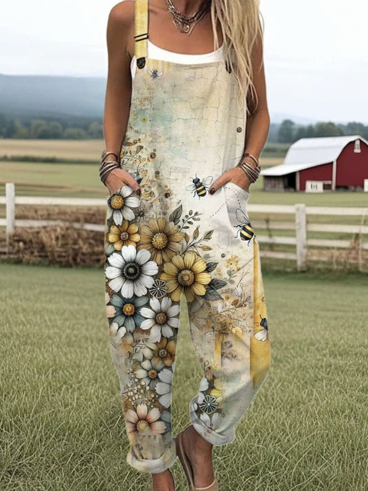 Gabriela™ | Artistic Cotton Jumpsuit