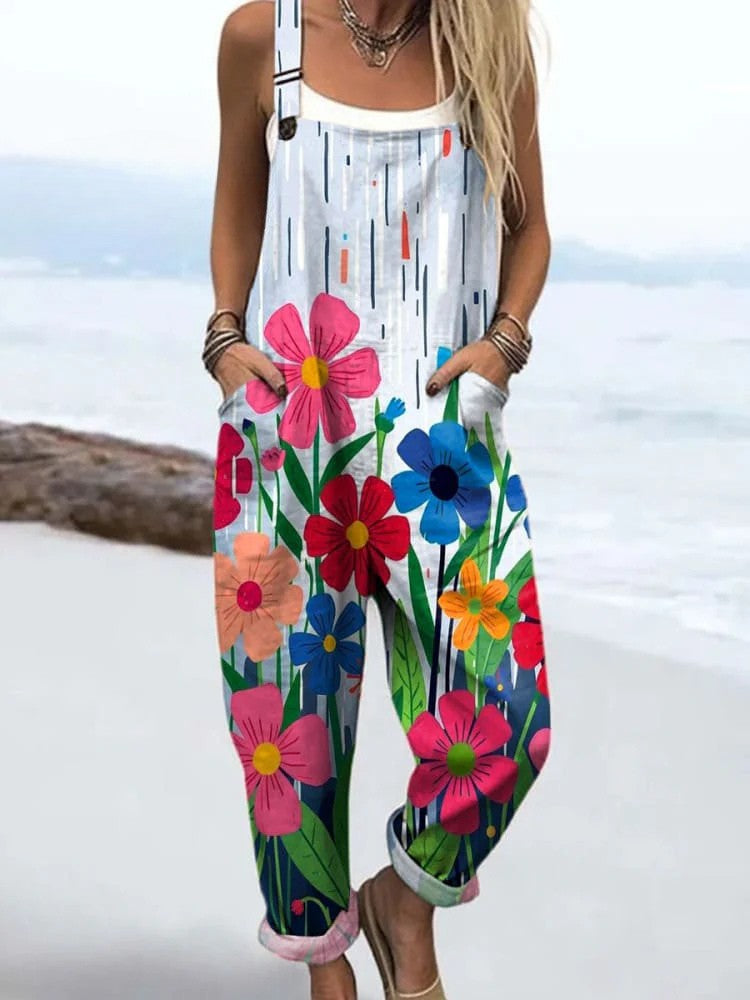 Eryka™ | Artistic Cotton Jumpsuit