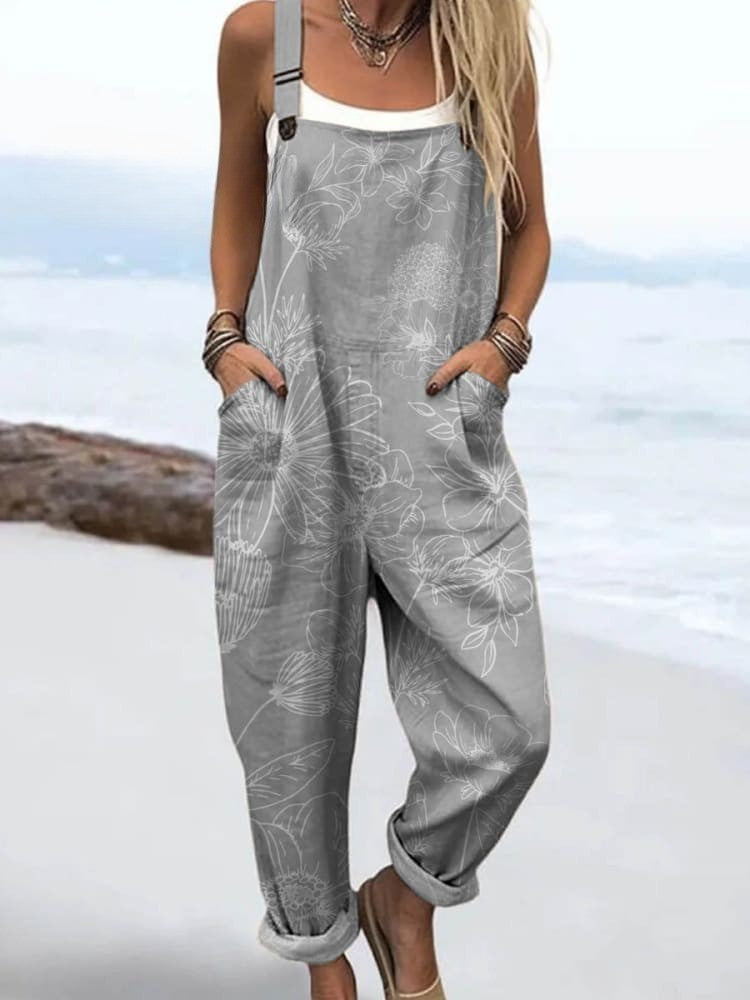 Marta™ | Cotton Artistic Jumpsuit