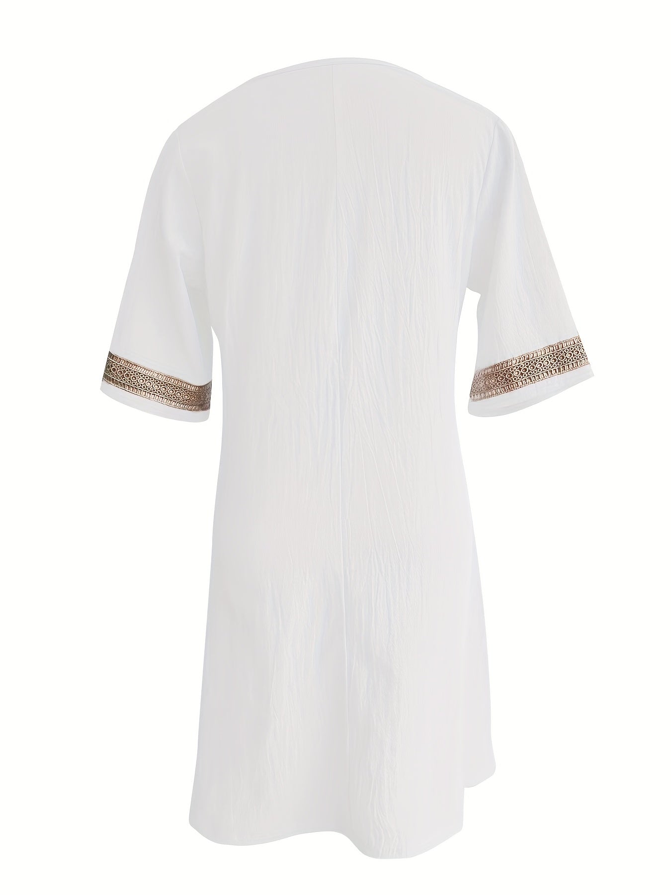 Izabela | Dress with Lace Neckline