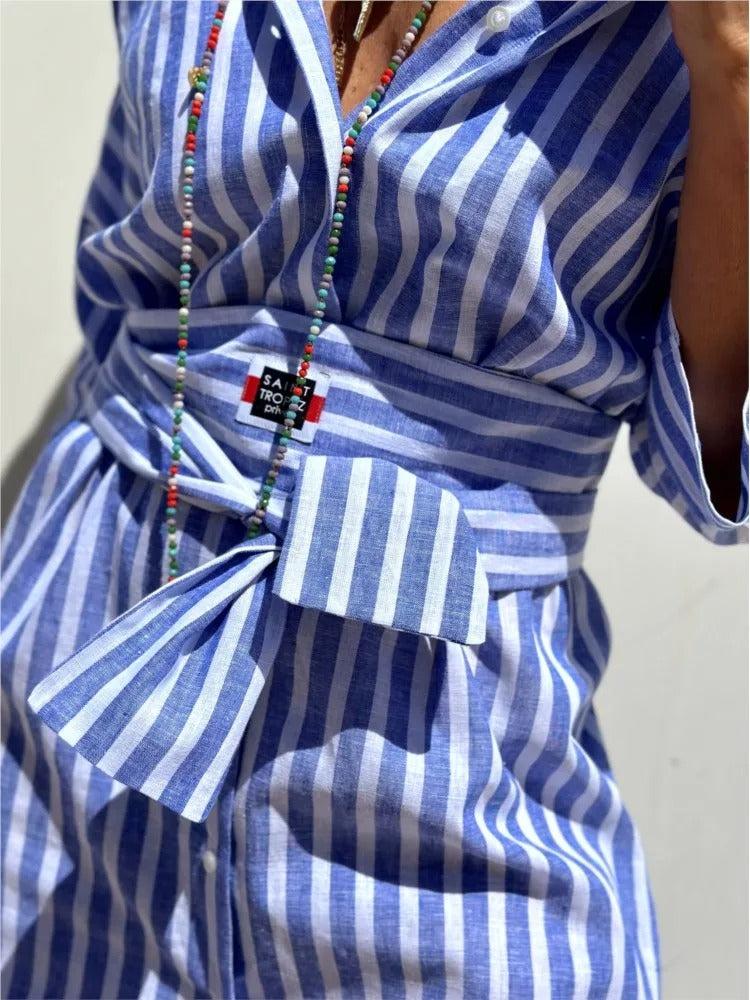 Géraldine | Stylish and Elegant Striped Dress