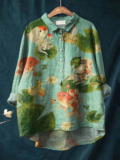 Rosie | Fish Art Blouse