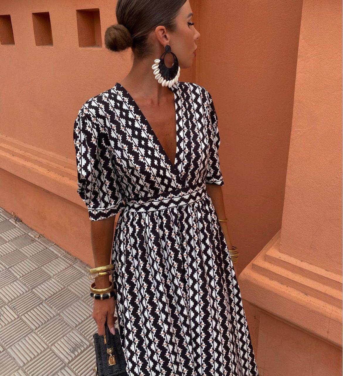Enrika™ | Summer Dress in Ethnic Pattern