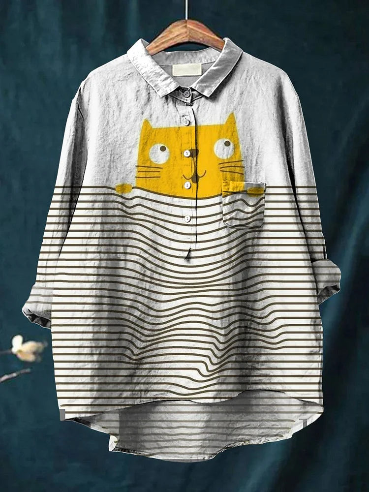 Cat | Cat Art Blouse