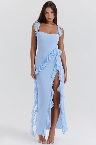 Meissa | Dress with Asymmetrical Ruffles