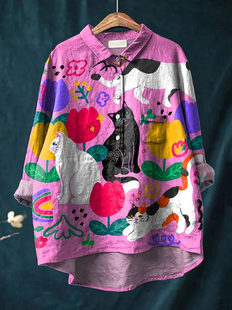 Urulu | Cat Art Blouse
