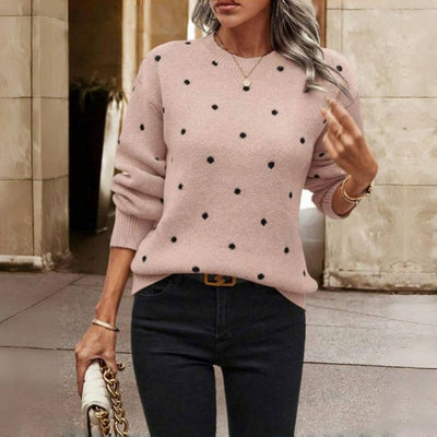 Petra | Elegant Polka Dot Sweater