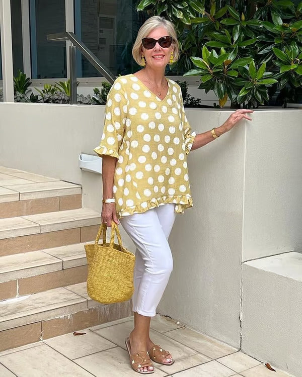 Chloe | V-Neck Élegante Top