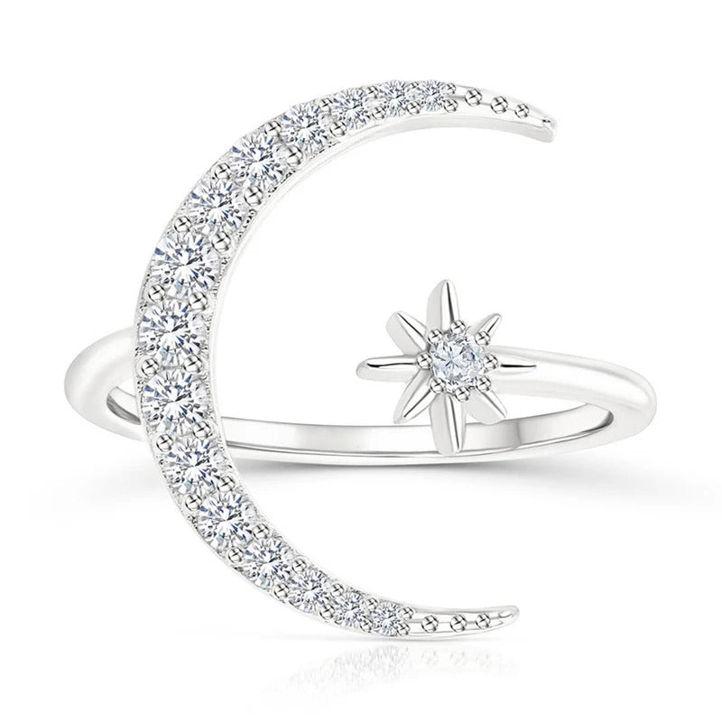 Luna and Stella Silver Ring