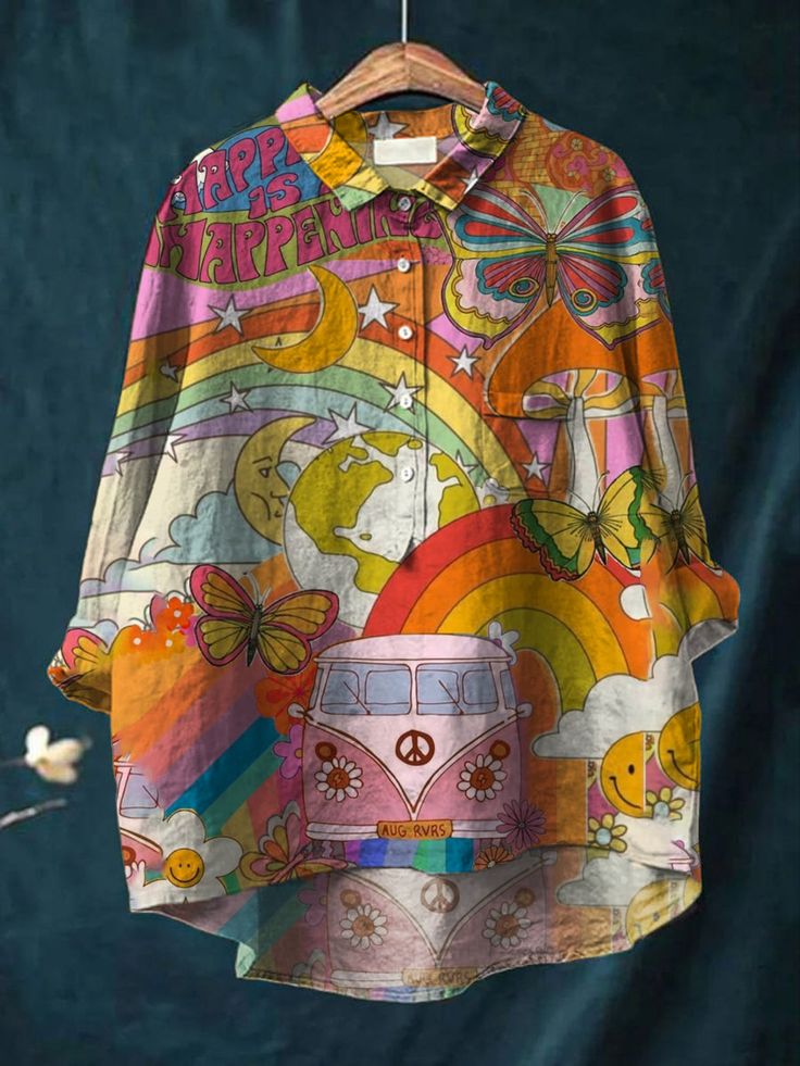Peace Hippie Art Blouse