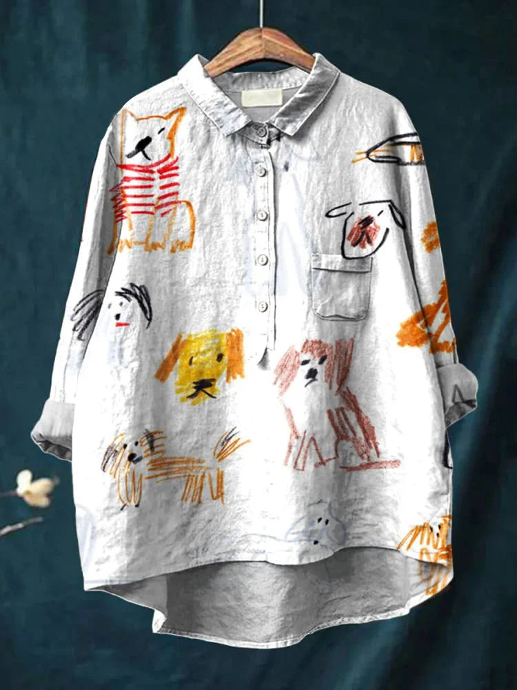 Bella | Dog Art Blouse
