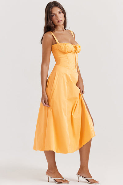Elea | Midi Dress with Corset