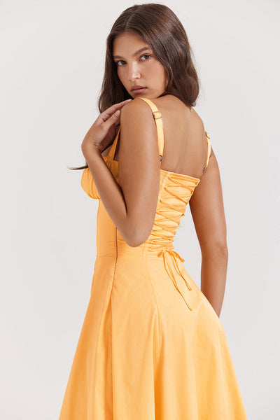 Elea | Midi Dress with Corset
