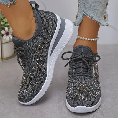 Giselle – Orthopaedic Trainers with Sparkling Rhinestones