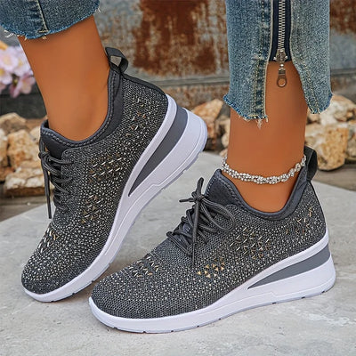 Giselle – Orthopaedic Trainers with Sparkling Rhinestones