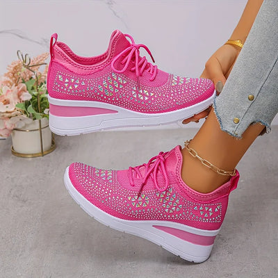 Giselle – Orthopaedic Trainers with Sparkling Rhinestones