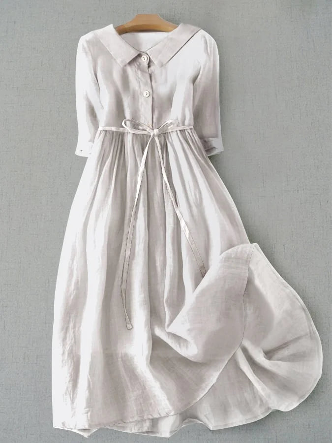 Lux - Elegant Half Sleeve Lace Waist Dress