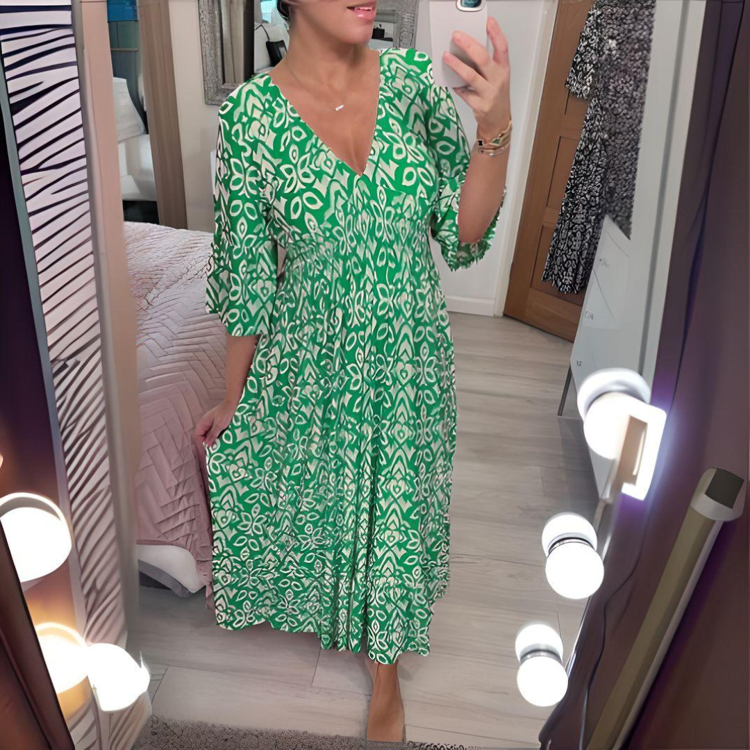 Isabella | Boho Patterned Dress