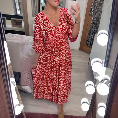 Isabella | Boho Patterned Dress