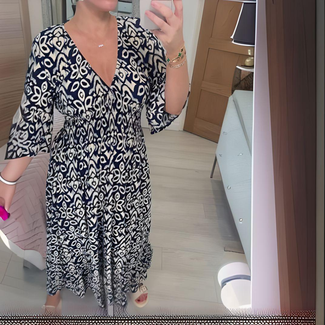 Isabella | Boho Patterned Dress