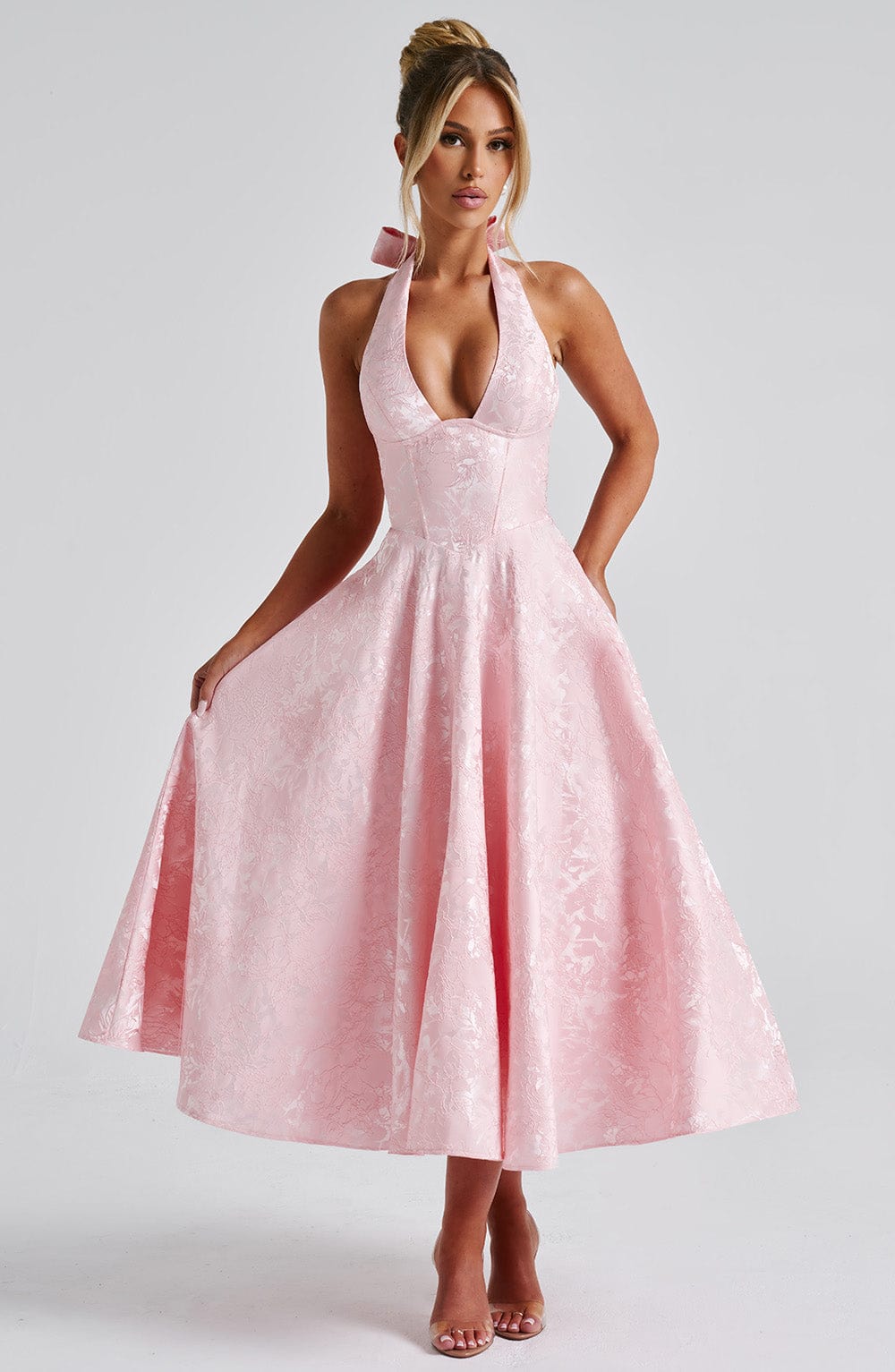 Adoria | Elegant Dress with American Neckline