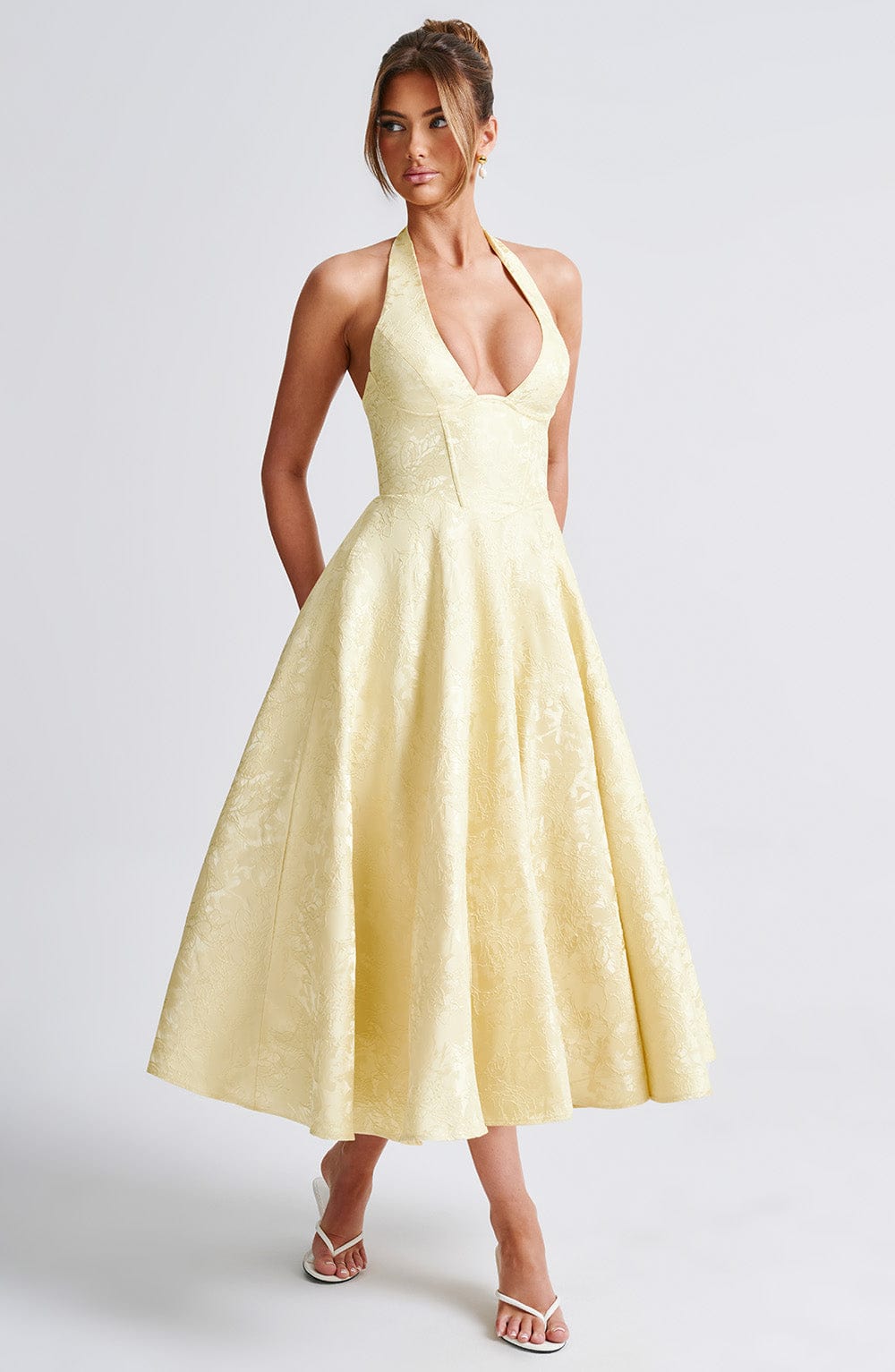 Adoria | Elegant Dress with American Neckline