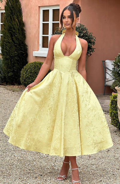 Adoria | Elegant Dress with American Neckline