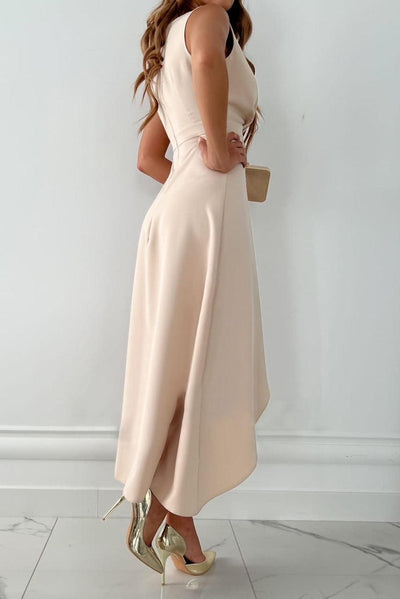 Femke - Wrap Dress with V-Neck and Split