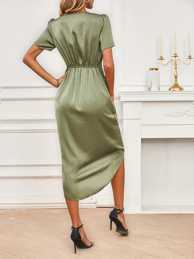 Floryn™ | Elegant Viscose Wrap Dress